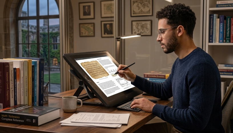 History assignment being proofread by an expert assignment helper before submission is made by the student.